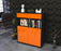 Highboard Jolanda, Orange Seite (92x108x35cm) - Stil.Zeit Möbel GmbH