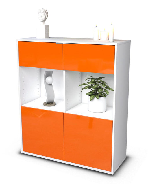 Highboard Imogen, Orange Studio (92x108x35cm) - Stil.Zeit Möbel GmbH