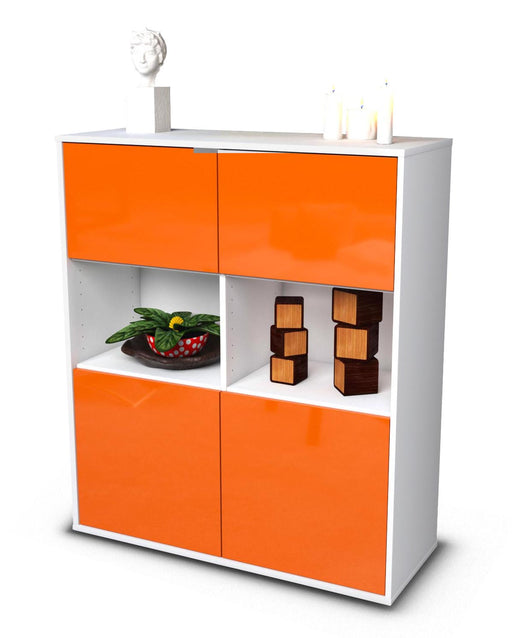 Highboard Ina, Orange Studio (92x108x35cm) - Stil.Zeit Möbel GmbH