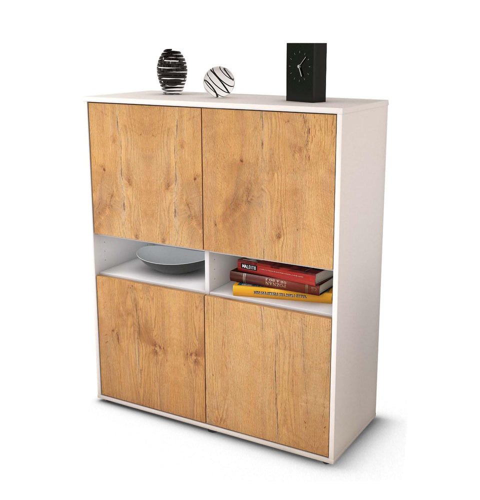 Highboard Innocenza, Eiche Studio (92x108x35cm) - Stil.Zeit Möbel GmbH