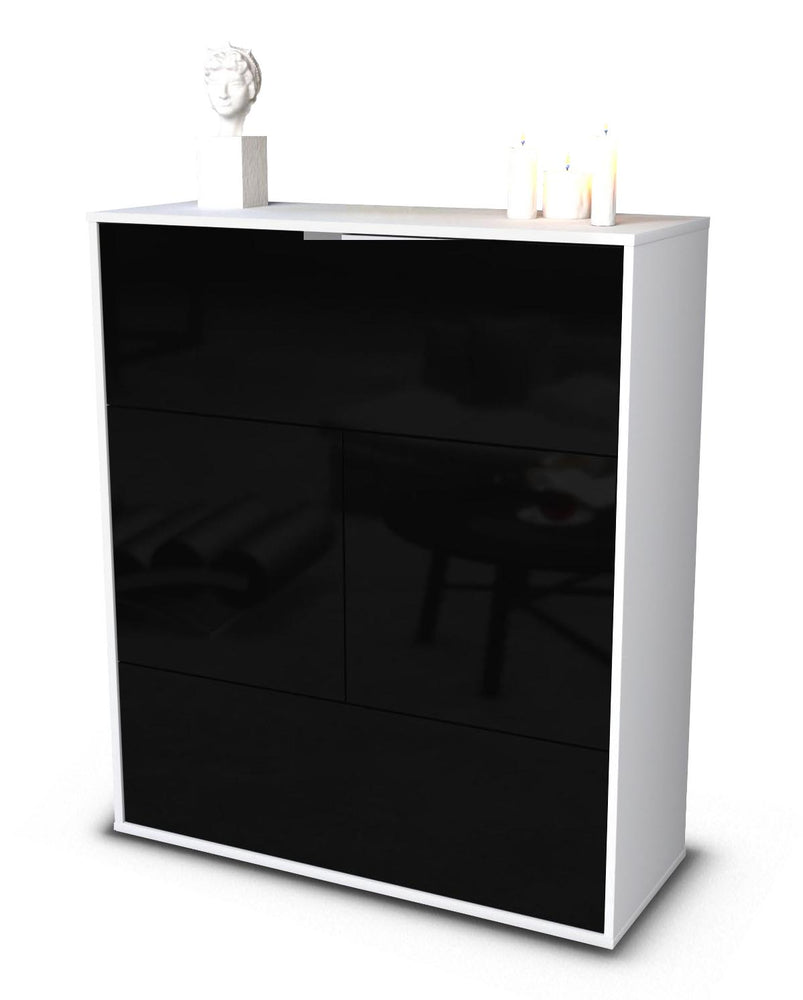 Highboard Irene, Schwarz Studio (92x108x35cm) - Stil.Zeit Möbel GmbH