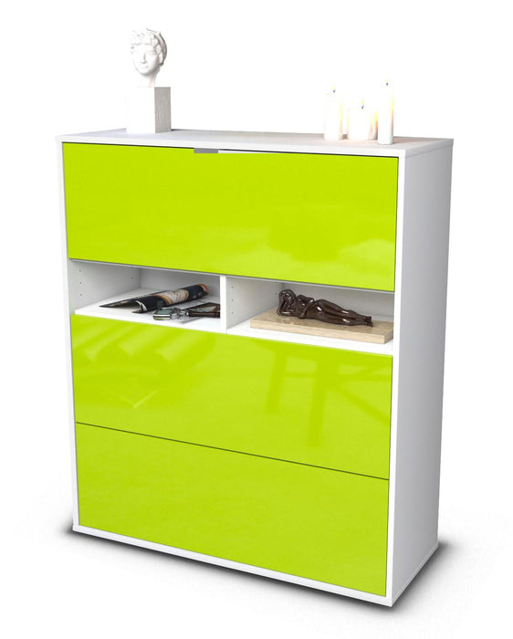 Highboard Janine, Grün Studio (92x108x35cm) - Stil.Zeit Möbel GmbH