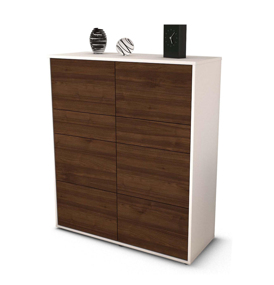 Highboard Jenna, Walnuss Studio (92x108x35cm) - Stil.Zeit Möbel GmbH