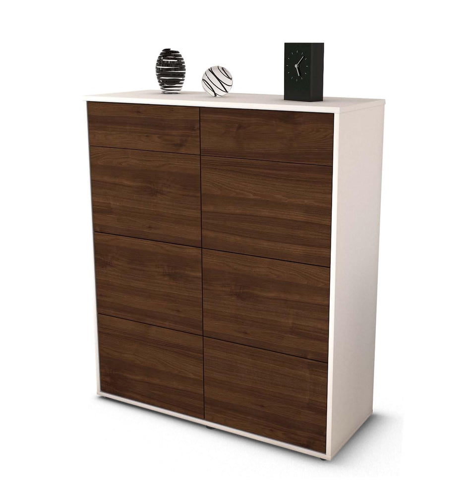 Highboard Jessica, Walnuss Studio (92x108x35cm) - Stil.Zeit Möbel GmbH