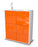 Highboard Jessica, Orange Studio (92x108x35cm) - Stil.Zeit Möbel GmbH