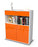 Highboard Jolanda, Orange Studio (92x108x35cm) - Stil.Zeit Möbel GmbH