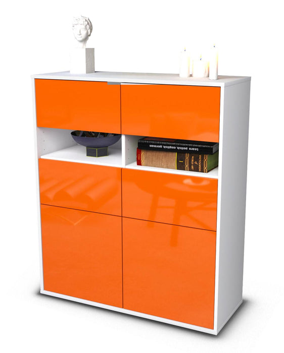 Highboard Karlotta, Orange Studio (92x108x35cm) - Stil.Zeit Möbel GmbH