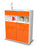 Highboard Karolin, Orange Studio (92x108x35cm) - Stil.Zeit Möbel GmbH
