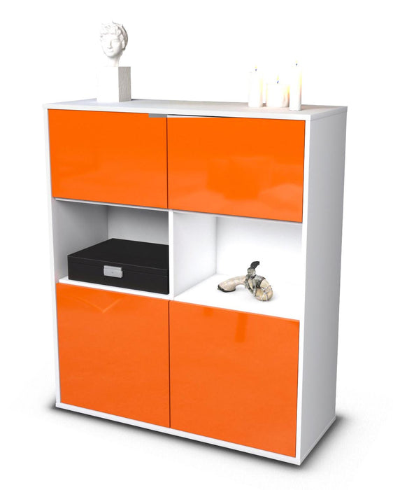 Highboard Katyna, Orange Studio (92x108x35cm) - Stil.Zeit Möbel GmbH