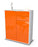Highboard Kiara, Orange Studio (92x108x35cm) - Stil.Zeit Möbel GmbH