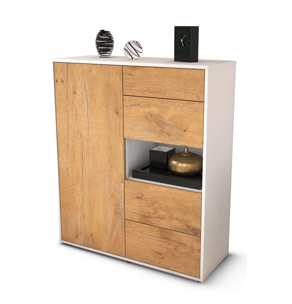 Highboard Larissa, Eiche Studio (92x108x35cm) - Stil.Zeit Möbel GmbH