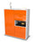 Highboard Larissa, Orange Studio (92x108x35cm) - Stil.Zeit Möbel GmbH