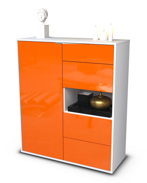 Highboard Larissa, Orange Studio (92x108x35cm) - Stil.Zeit Möbel GmbH