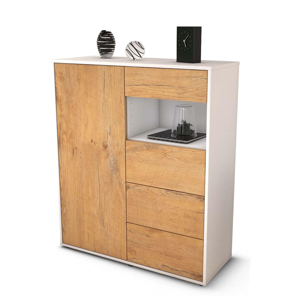 Highboard Lavinia, Eiche Studio (92x108x35cm) - Stil.Zeit Möbel GmbH