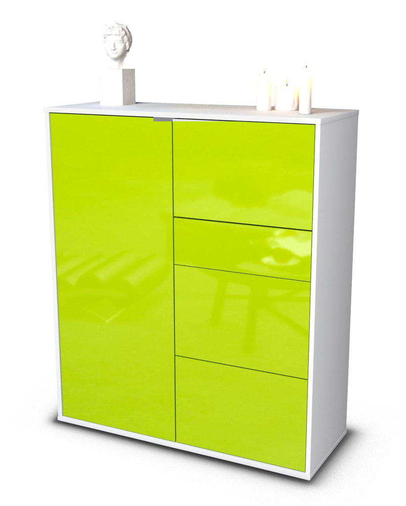 Highboard Leandra, Grün Studio (92x108x35cm) - Stil.Zeit Möbel GmbH