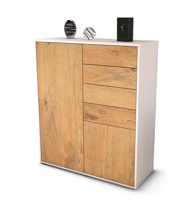 Highboard Leonora, Eiche Studio (92x108x35cm) - Stil.Zeit Möbel GmbH