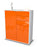 Highboard Leonora, Orange Studio (92x108x35cm) - Stil.Zeit Möbel GmbH