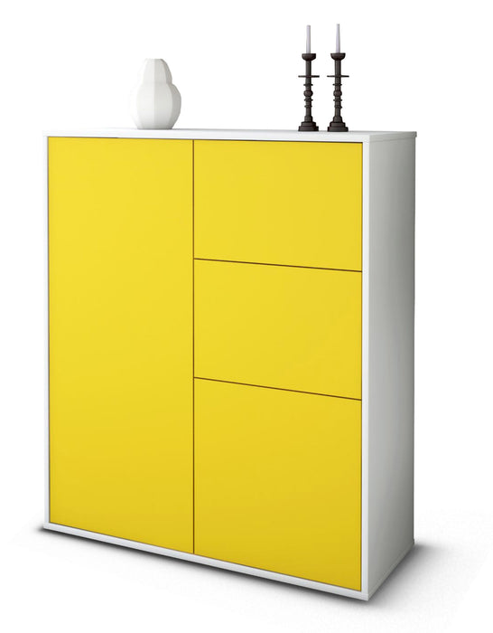 Highboard Letizia, Gelb Studio (92x108x35cm) - Stil.Zeit Möbel GmbH