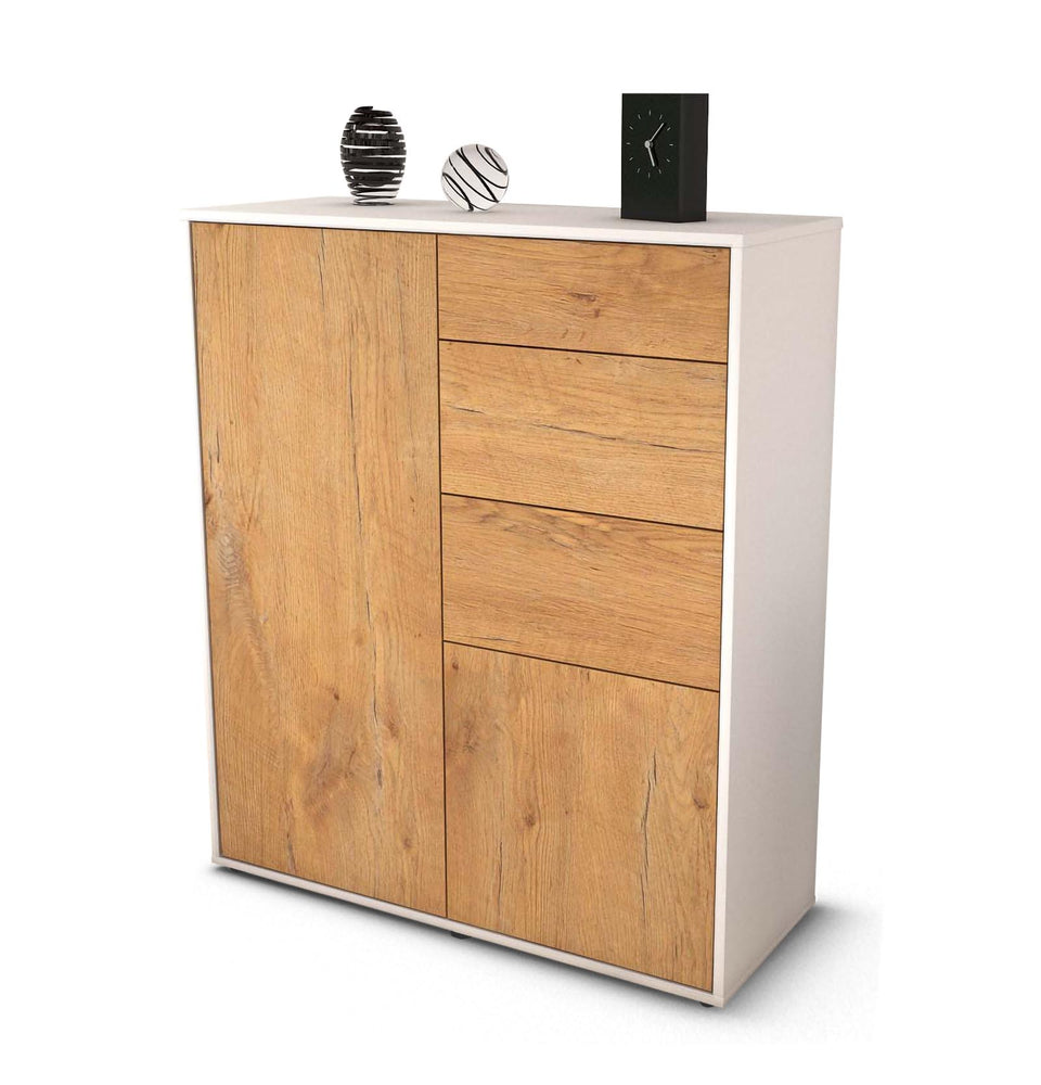 Highboard Linda, Eiche Studio (92x108x35cm) - Stil.Zeit Möbel GmbH