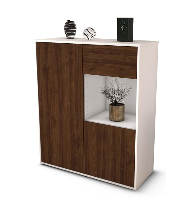 Highboard Lisa, Walnuss Studio (92x108x35cm) - Stil.Zeit Möbel GmbH