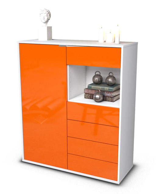 Highboard Loredana, Orange Studio (92x108x35cm) - Stil.Zeit Möbel GmbH