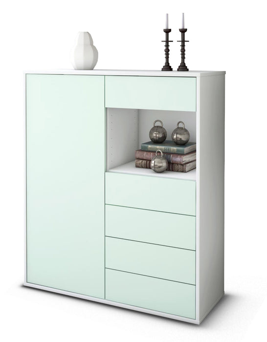 Highboard Loredana, Mint Studio (92x108x35cm) - Stil.Zeit Möbel GmbH