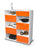 Highboard Lucienne, Orange Studio (92x108x35cm) - Stil.Zeit Möbel GmbH