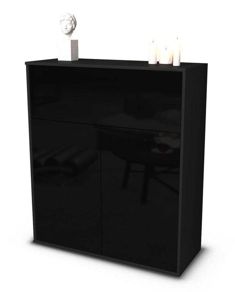 Highboard Giulia, Schwarz Studio (92x108x35cm) - Stil.Zeit Möbel GmbH