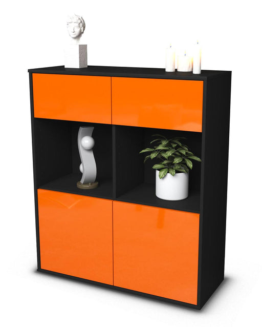 Highboard Imogen, Orange Studio (92x108x35cm) - Stil.Zeit Möbel GmbH