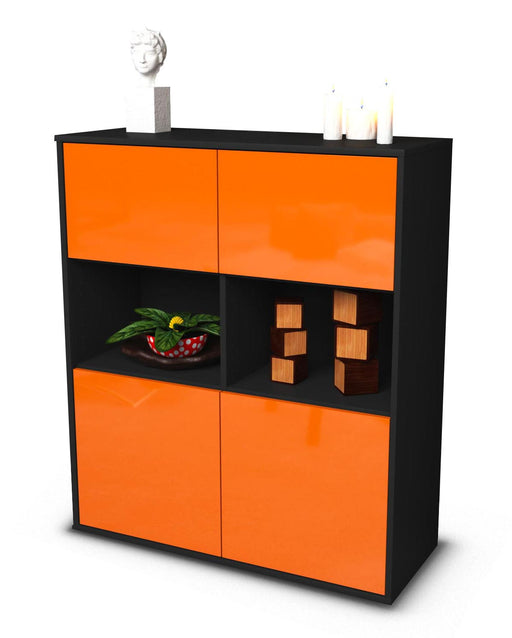 Highboard Ina, Orange Studio (92x108x35cm) - Stil.Zeit Möbel GmbH