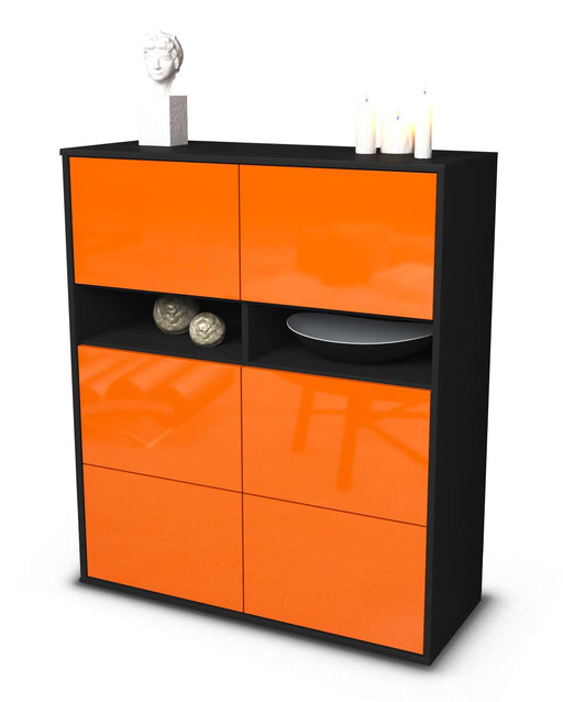 Highboard Jasmin, Orange Studio (92x108x35cm) - Stil.Zeit Möbel GmbH