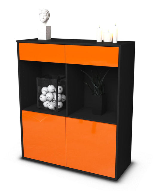 Highboard Joana, Orange Studio (92x108x35cm) - Stil.Zeit Möbel GmbH