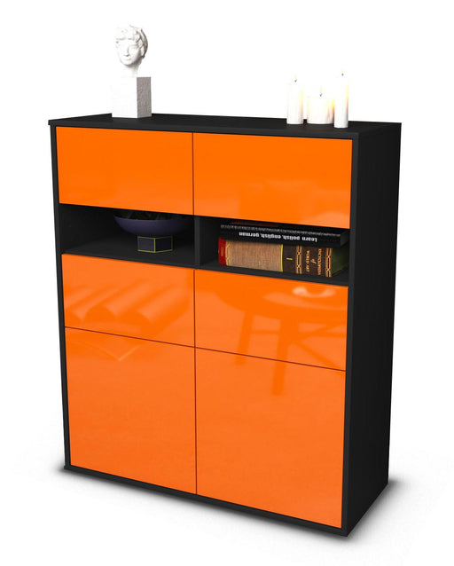 Highboard Karlotta, Orange Studio (92x108x35cm) - Stil.Zeit Möbel GmbH