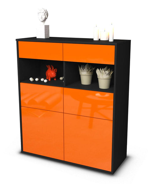Highboard Karolin, Orange Studio (92x108x35cm) - Stil.Zeit Möbel GmbH