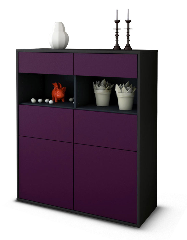 Highboard Karolin, Lila Studio (92x108x35cm) - Stil.Zeit Möbel GmbH