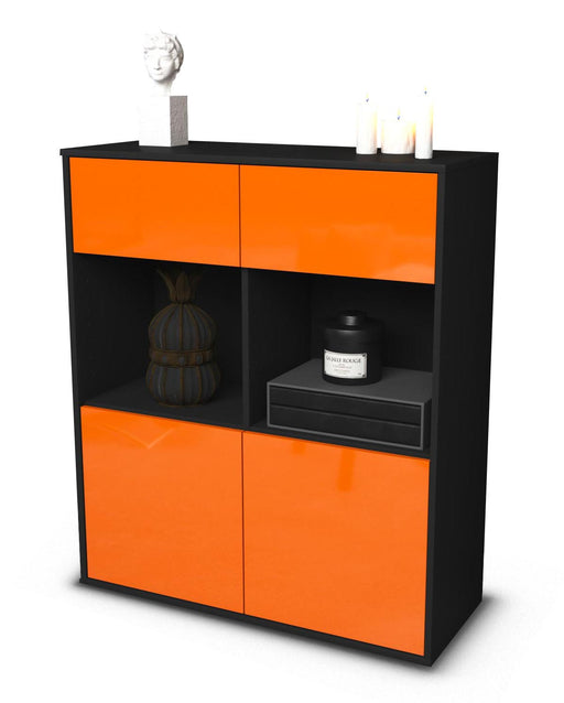Highboard Ketty, Orange Studio (92x108x35cm) - Stil.Zeit Möbel GmbH