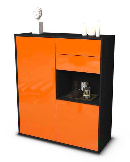Highboard Leona, Orange Studio (92x108x35cm) - Stil.Zeit Möbel GmbH