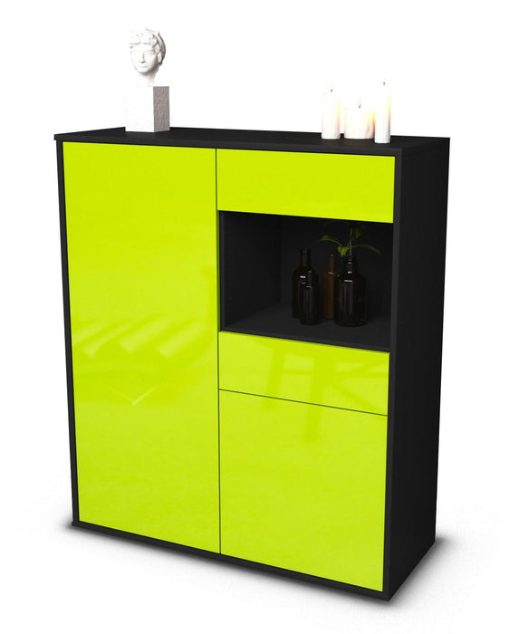 Highboard Leoni, Grün Studio (92x108x35cm) - Stil.Zeit Möbel GmbH