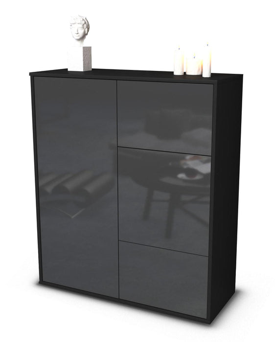 Highboard Lia, Grau Studio (92x108x35cm) - Stil.Zeit Möbel GmbH