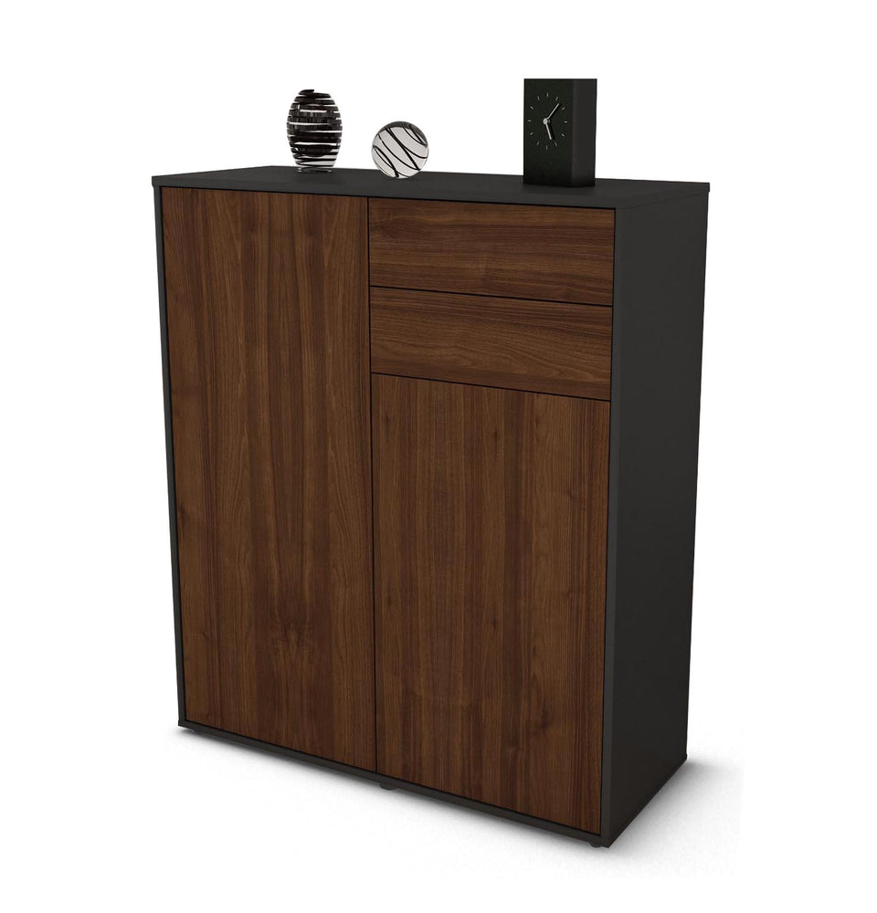 Highboard Lisann, Walnuss Studio (92x108x35cm) - Stil.Zeit Möbel GmbH