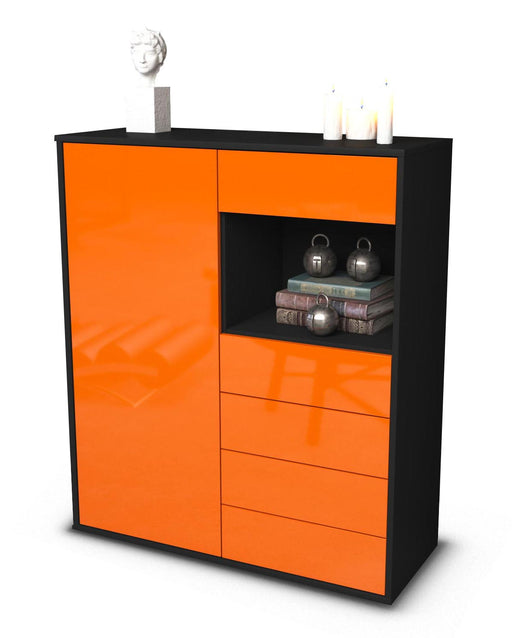 Highboard Loredana, Orange Studio (92x108x35cm) - Stil.Zeit Möbel GmbH