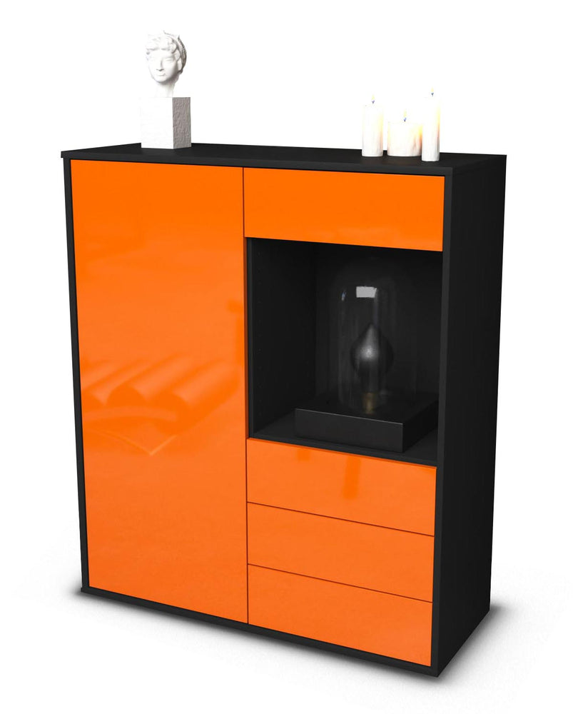 Highboard Lorella, Orange Studio (92x108x35cm) - Stil.Zeit Möbel GmbH