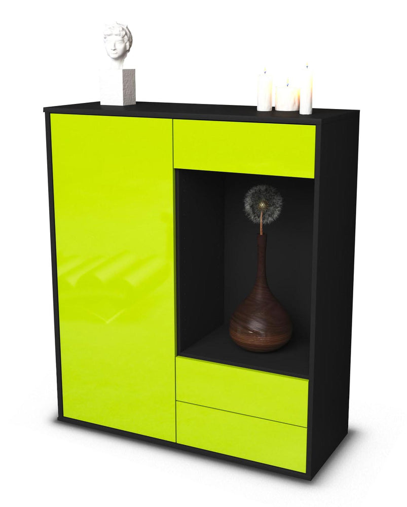 Highboard Lorena, Grün Studio (92x108x35cm) - Stil.Zeit Möbel GmbH