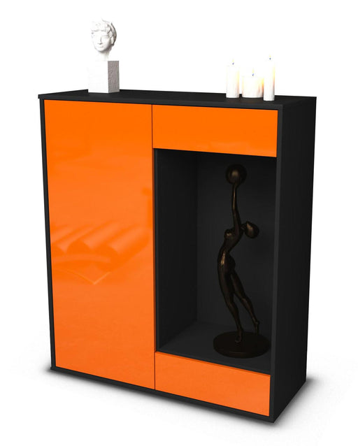 Highboard Lorenza, Orange Studio (92x108x35cm) - Stil.Zeit Möbel GmbH