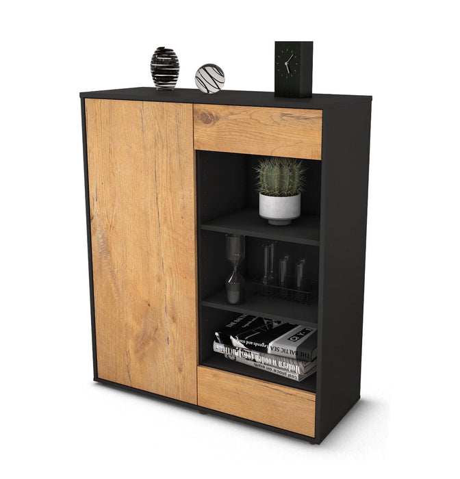 Highboard Luana, Eiche Studio (92x108x35cm) - Stil.Zeit Möbel GmbH