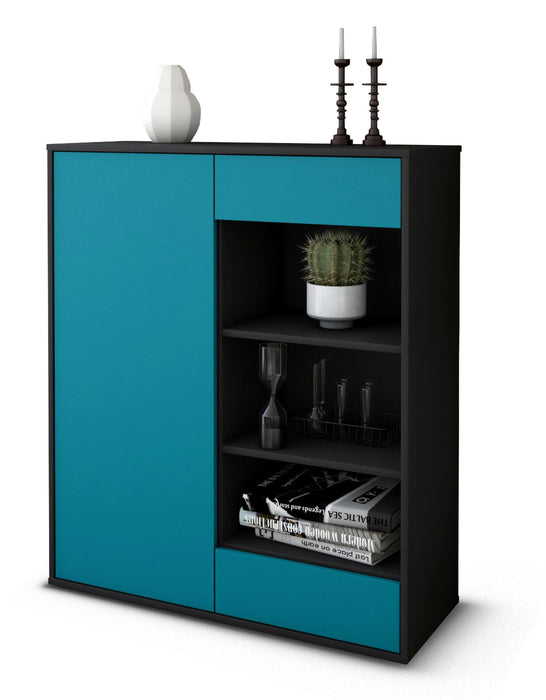 Highboard Luana, Türkis Studio (92x108x35cm) - Stil.Zeit Möbel GmbH