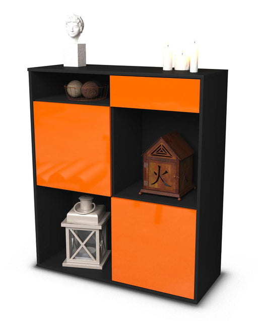 Highboard Zelinda, Orange Studio (92x108x35cm) - Stil.Zeit Möbel GmbH