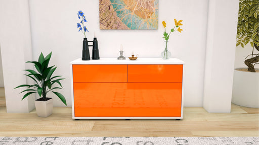 Lowboard Agnese, Orange (92x49x35cm) - Stil.Zeit Möbel GmbH