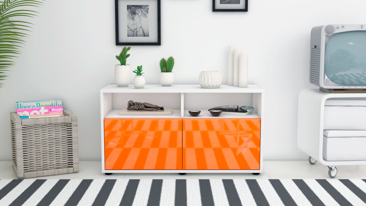 Lowboard Alegra, Orange (92x49x35cm) - Stil.Zeit Möbel GmbH