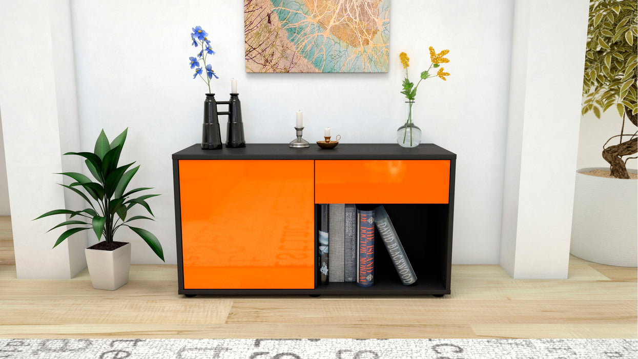 Lowboard Alberina, Orange (92x49x35cm) - Stil.Zeit Möbel GmbH